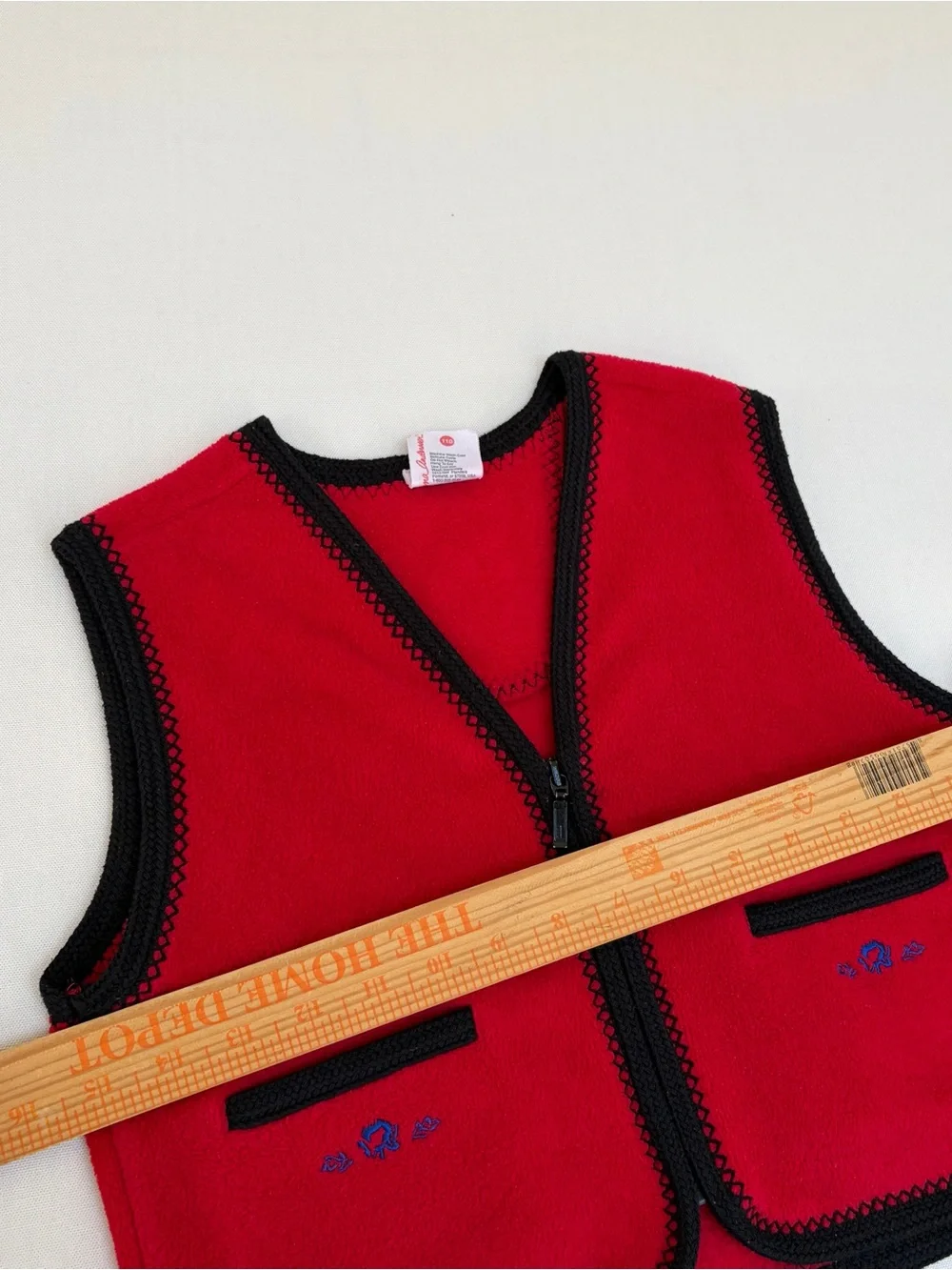 VTG 90S Hannah Anderson Vest & Turtleneck Shirt Set Striped Girls 5-6 Holiday
